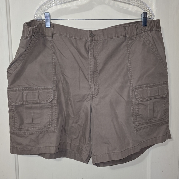 Savane Men's Dark Tan Cargo Utility 7"  Shorts Size 44 - Picture 1 of 9
